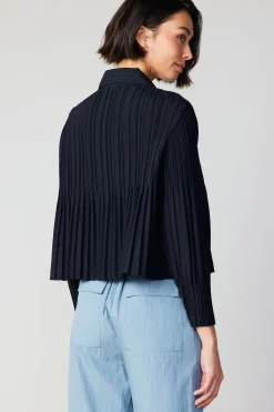 Button Down Pleated Top