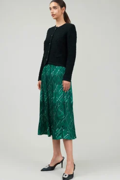 Button Up Tweed Cardigan