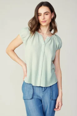 Buttoned Cotton Blouse