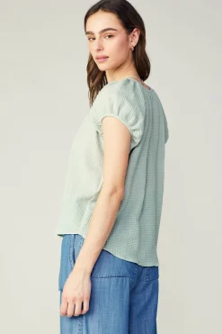 Buttoned Cotton Blouse