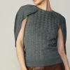 Cape Layered Sweater Top