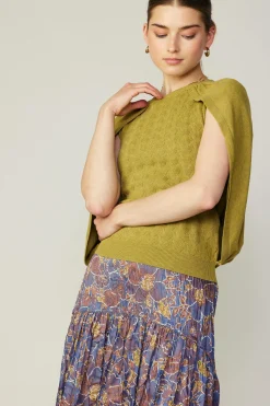 Cape Layered Sweater Top