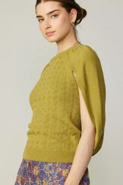 Cape Layered Sweater Top