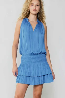 Cara Pleated Mini Dress