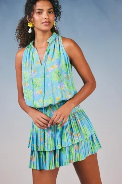 Cara Pleated Mini Dress