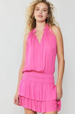 Cara Pleated Mini Dress