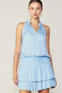 Cara Pleated Mini Dress