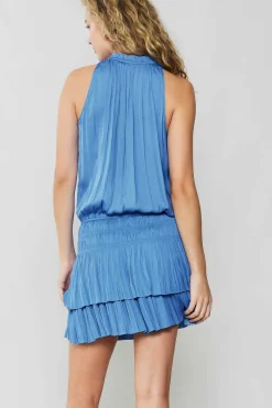 Cara Pleated Mini Dress