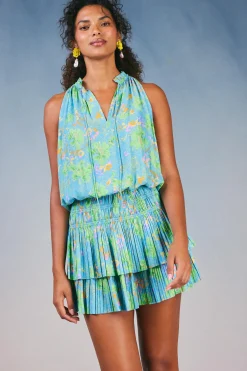 Cara Pleated Mini Dress