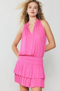 Cara Pleated Mini Dress