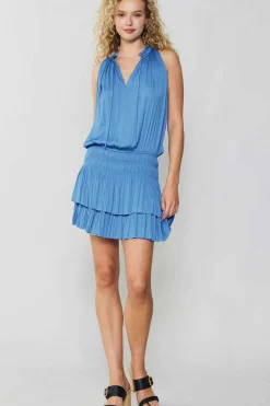 Cara Pleated Mini Dress