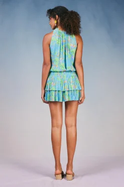 Cara Pleated Mini Dress