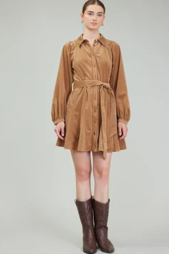 Carmel Corduroy Mini Dress