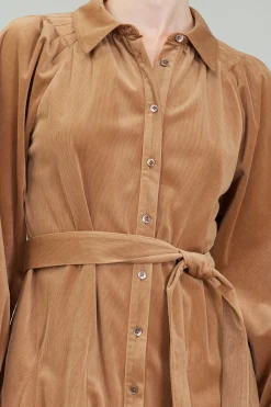 Carmel Corduroy Mini Dress