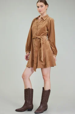 Carmel Corduroy Mini Dress