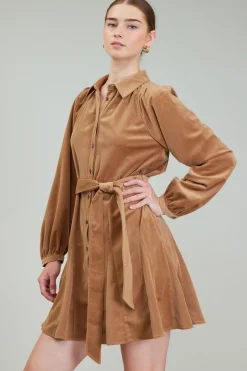 Carmel Corduroy Mini Dress