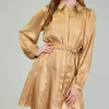 Carmel Metallic Mini Dress