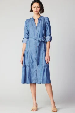 Chambray Buttondown Dress
