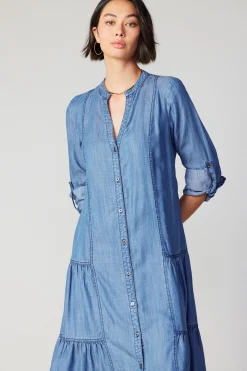 Chambray Buttondown Dress