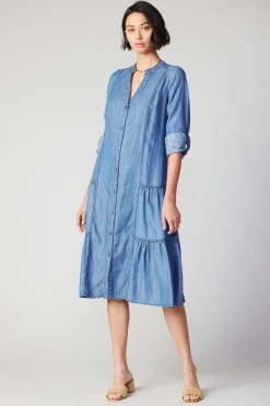 Chambray Buttondown Dress