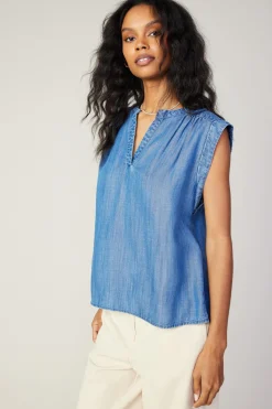 Chambray Tank Top