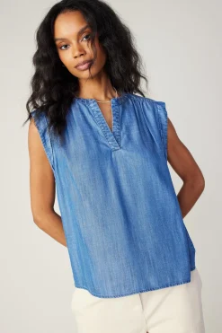 Chambray Tank Top