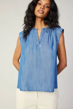 Chambray Tank Top