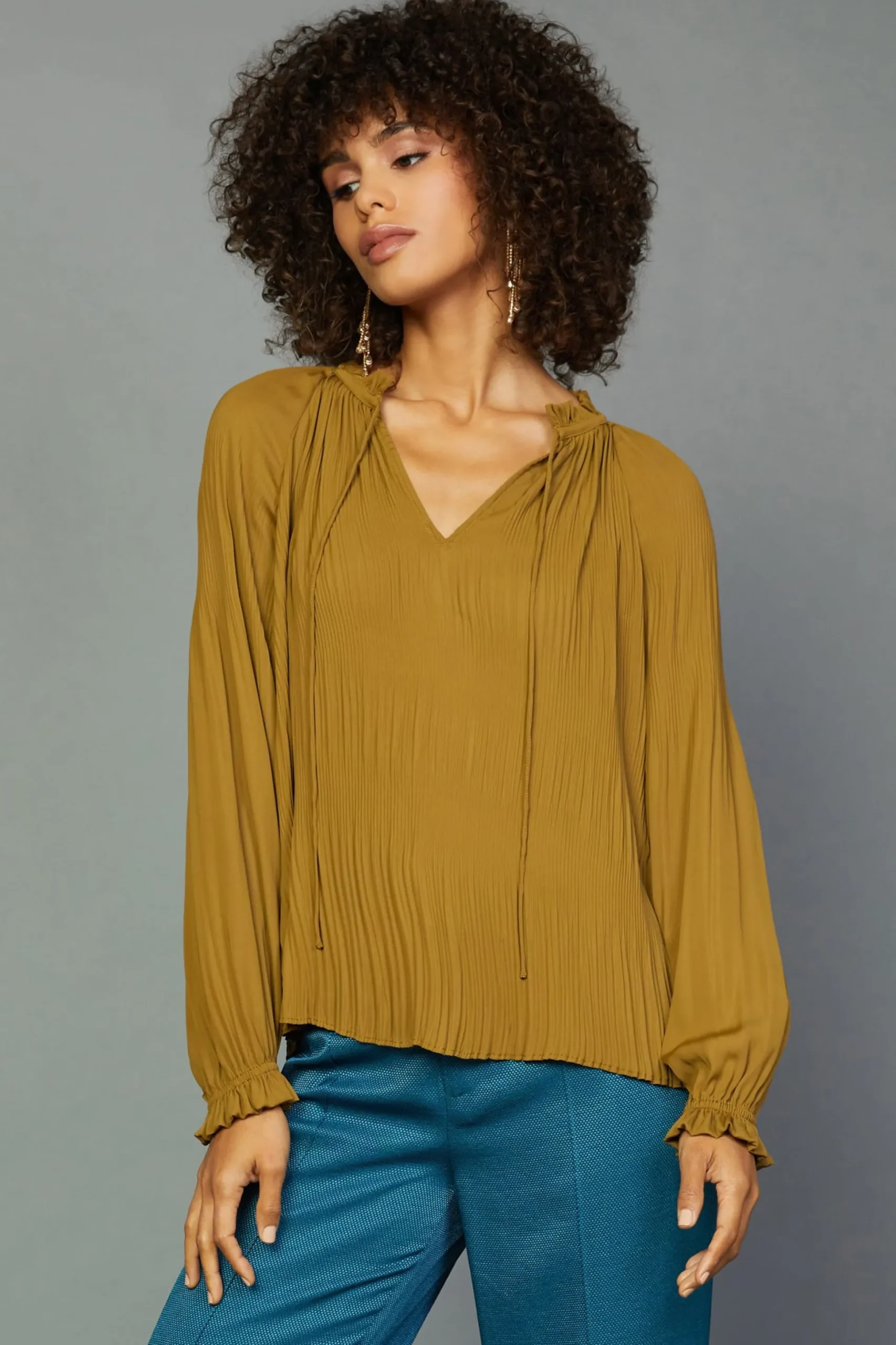 Charlotte Pleated Blouse