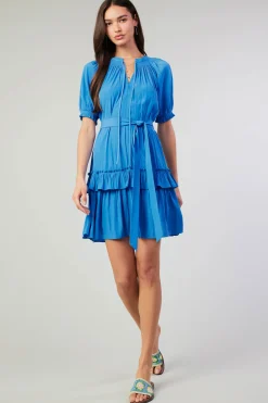 Coletta Smocked Yoke Mini Dress