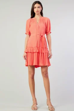 Coletta Smocked Yoke Mini Dress
