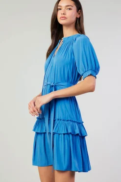 Coletta Smocked Yoke Mini Dress