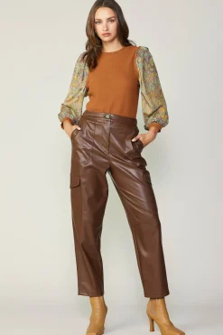 Contrast Sleeve Sweater Top