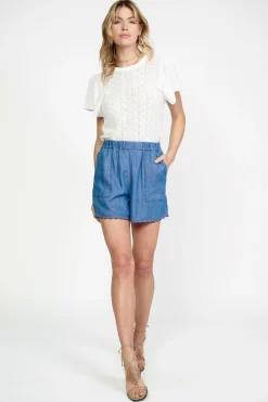 Contrast Trim Shorts