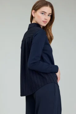 Corduroy Knit & Woven Top
