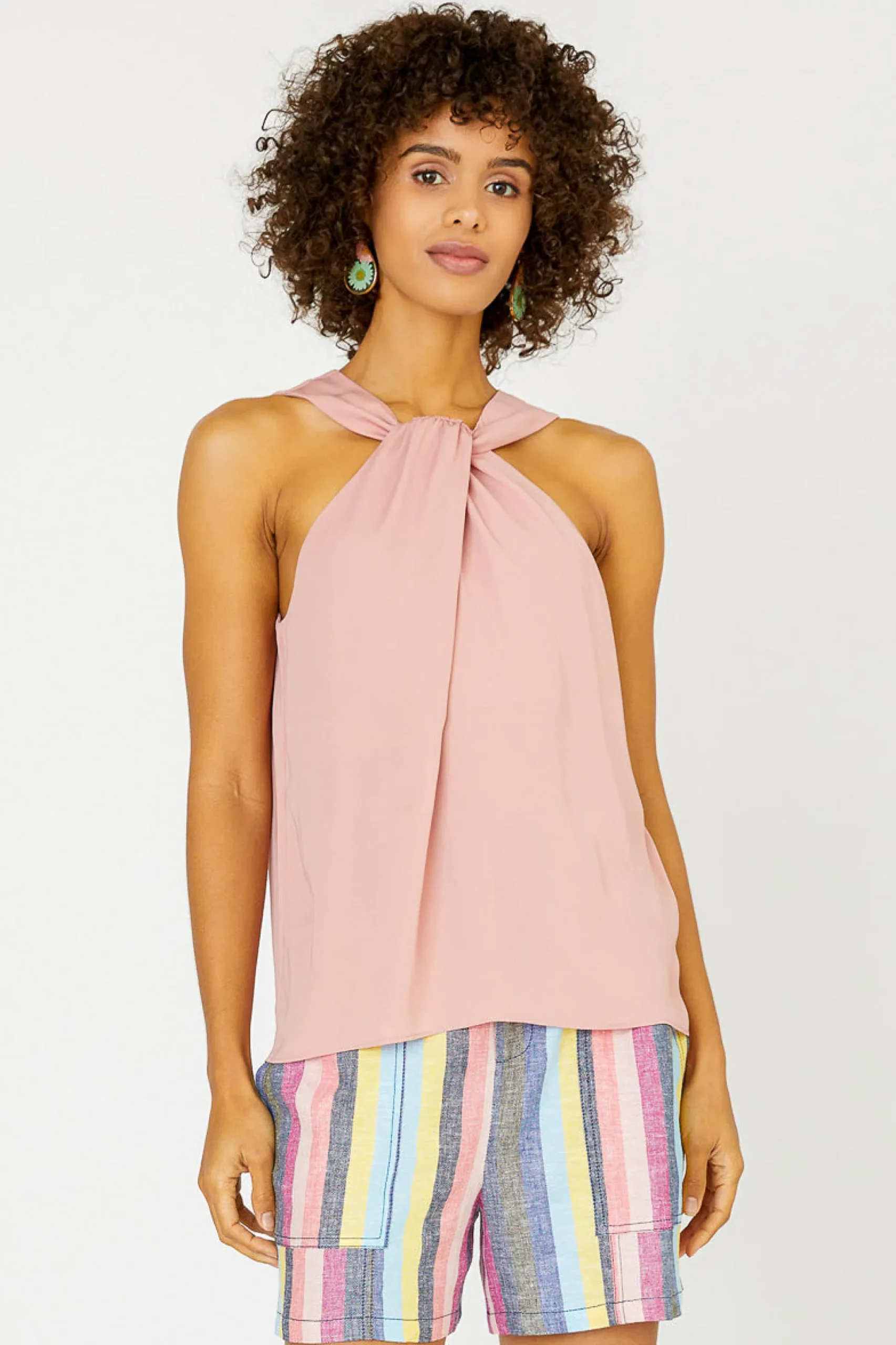 Cross Halter Neck Top