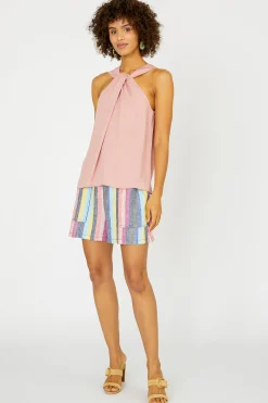 Cross Halter Neck Top