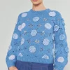 3D Floral Crochet Sweater
