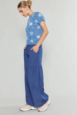 3D Floral Crochet Top