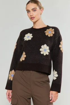 Daisy Embroidered Sweater