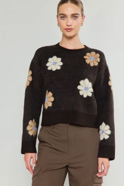 Daisy Embroidered Sweater