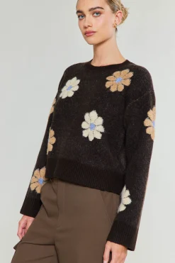 Daisy Embroidered Sweater