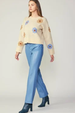 Daisy Embroidered Sweater