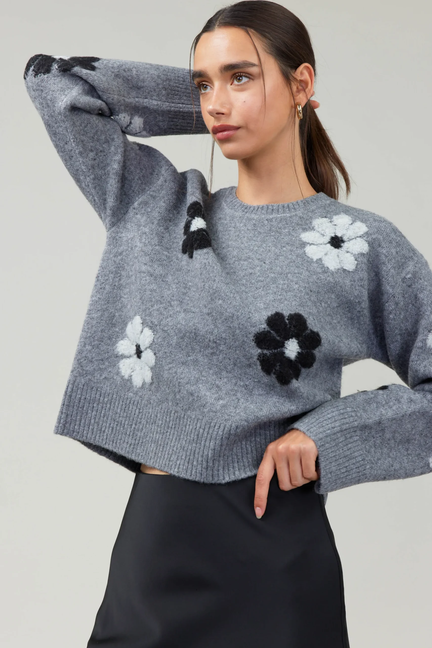 Daisy Embroidered Sweater