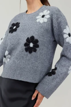 Daisy Embroidered Sweater