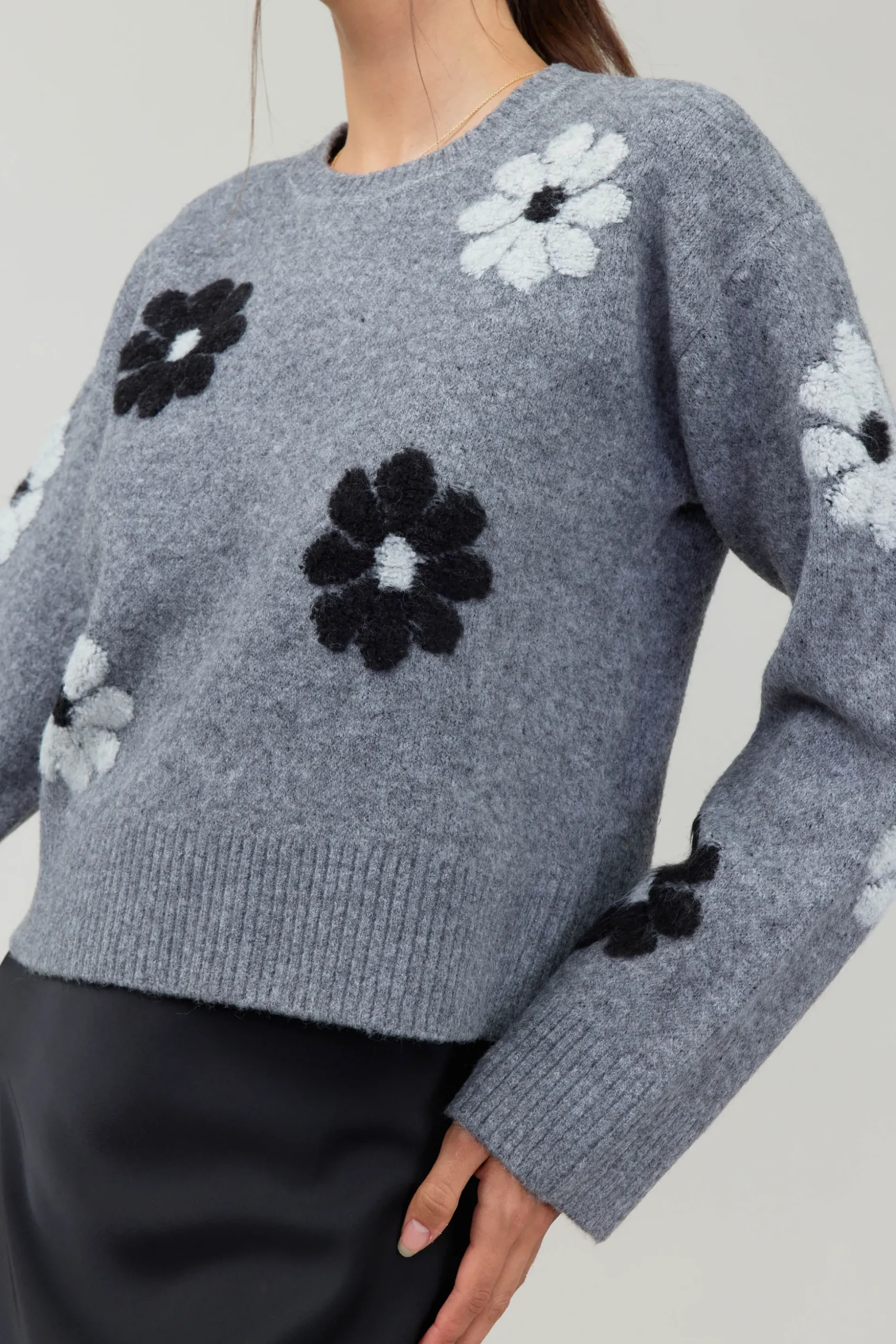 Daisy Embroidered Sweater