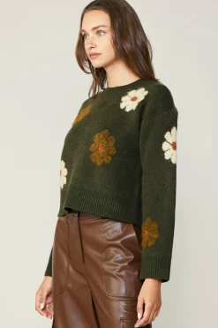 Daisy Embroidered Sweater