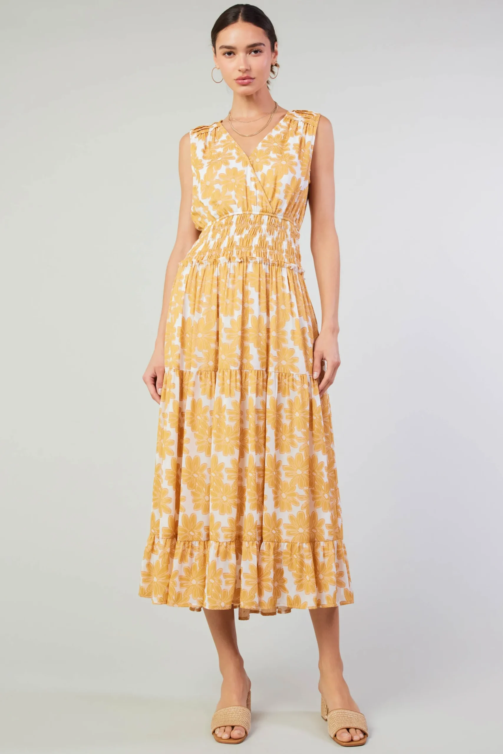 Daisy Jacquard Maxi Dress