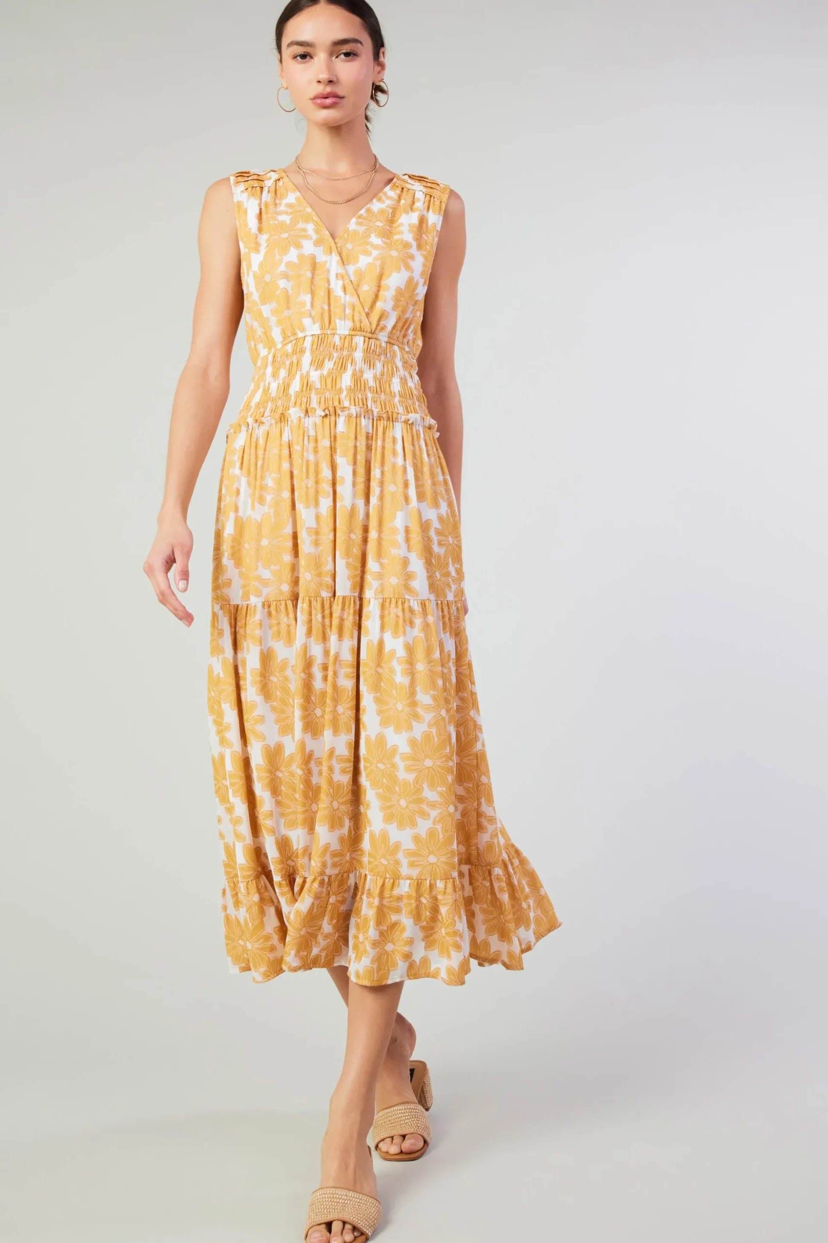 Daisy Jacquard Maxi Dress