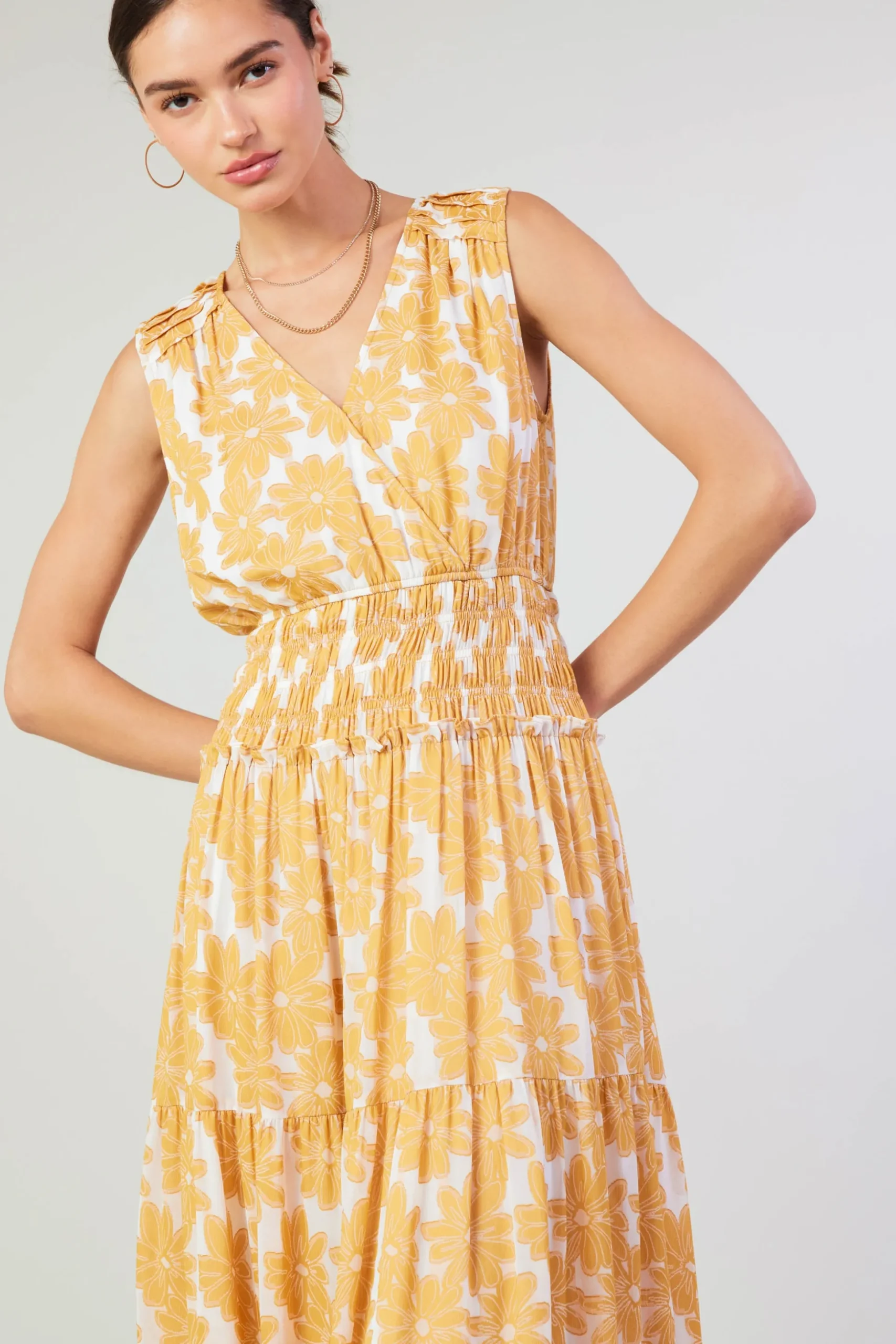 Daisy Jacquard Maxi Dress