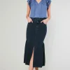 Denim Midi Skirt